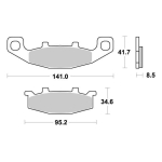 Disk pločice PERFTEC R90 S1004AR ( SEMI SINTER )