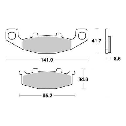 Disk pločice PERFTEC R90 S1004AR ( SEMI SINTER )