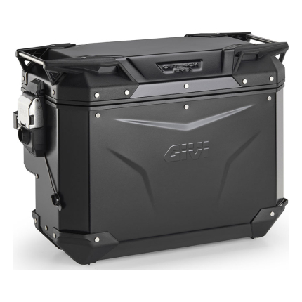 Bočni kofer GIVI TREKKER OUTBACK MONOKEY® CAM SIDE EVO SMART 40 BLACK LINE ALU crni desni 40L