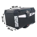 Centralni kofer GP KOMPOZIT aluminijumski 45L crni