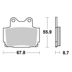 Disk pločice PERFTEC R90 S1024R ( SEMI SINTER )