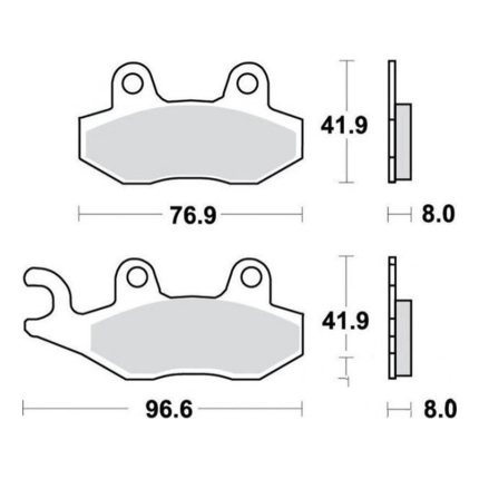 Disk pločice PERFTEC R90 S1040BR ( SEMI SINTER )