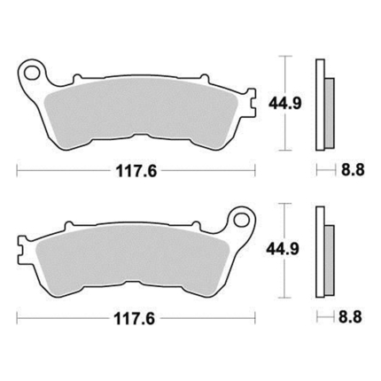 Disk pločice PERFTEC R90 S1172R ( SEMI SINTER )