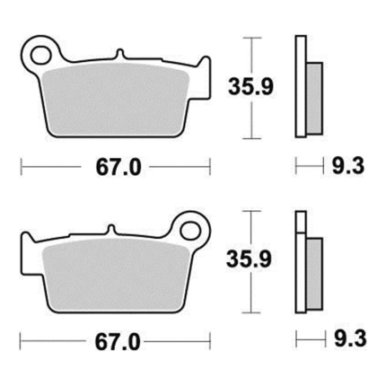 Disk pločice PERFTEC R90 S2017R ( SEMI SINTER )