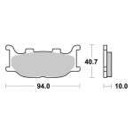 Disk pločice PERFTEC R90 S1109R ( SEMI SINTER )