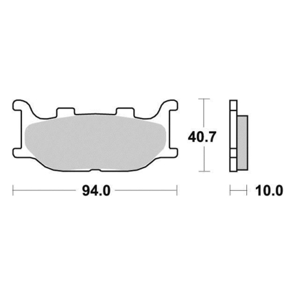 Disk pločice PERFTEC R90 S1109R ( SEMI SINTER )