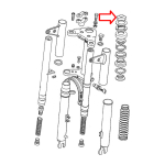 Matica prednjih vila Tomos ukrasna M26x1 mm aluminijumska