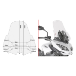 Vizir providni GIVI Kawasaki Versys 650 (17-21) D4122ST