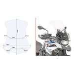 Vizir providni povišeni GIVI BMW F 750 / 800 GS (18-23) D5127ST