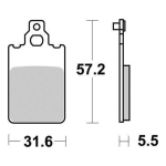 Disk pločice PERFTEC R90 S1069R ( SEMI SINTER )