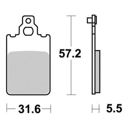 Disk pločice PERFTEC R90 S1069R ( SEMI SINTER )