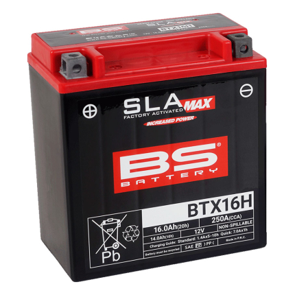 Akumulator BS 12V 14Ah gel BTX16H-FA levi plus (150x87x161) 250A SLA Max