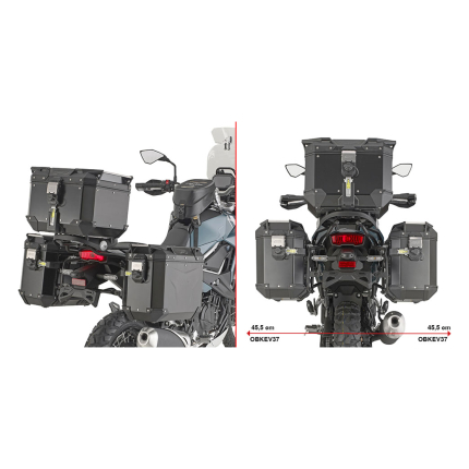 Nosač bočnih kofera GIVI Kawasaki KLE 500 (26) PLO4139CAM