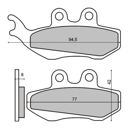 Disk pločice RMS Piaggio Hexagon. Skypper 125