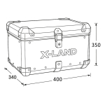 Centralni kofer X-LAND ALU crni 40L