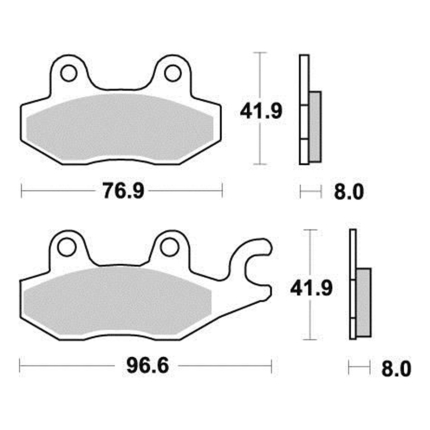 Disk pločice PERFTEC R90 S1085R ( SEMI SINTER )