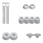 Set za montažu nosača bočnih kofera GIVI Benelli TRK 702 X (23-25) 8719KIT