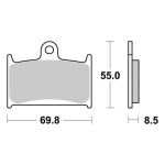 Disk pločice PERFTEC R90 S1049BR ( SEMI SINTER )