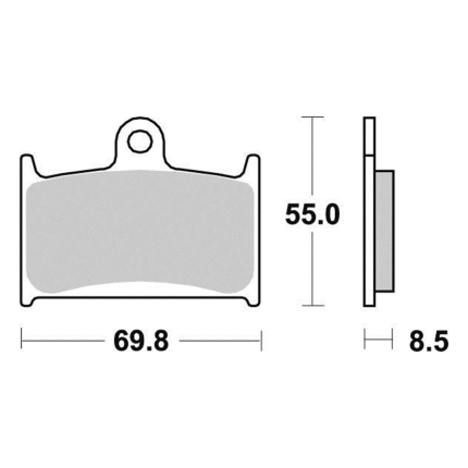 Disk pločice PERFTEC R90 S1049BR ( SEMI SINTER )