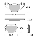 Disk pločice PERFTEC R90 S1031R ( SEMI SINTER )