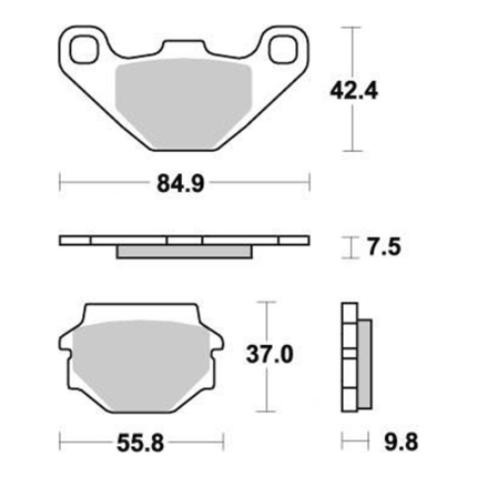 Disk pločice PERFTEC R90 S1031R ( SEMI SINTER )