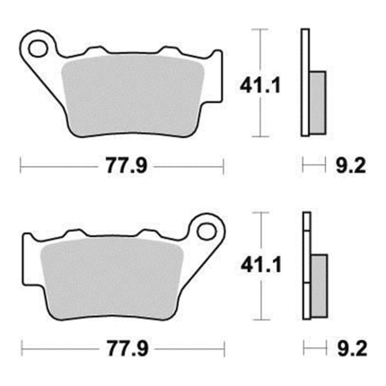 Disk pločice PERFTEC R90 S1080R ( SEMI SINTER )