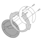 Nosač Tanklock torbe Kappa CF MOTO 650 MT (21-24) BF66K
