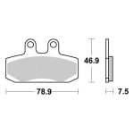 Disk pločice PERFTEC R90 S1074R ( SEMI SINTER )
