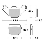 Disk pločice PERFTEC R90 S1087R ( SEMI SINTER )
