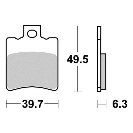 Disk pločice PERFTEC R90 S1065R ( SEMI SINTER )