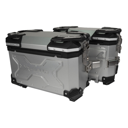 Bočni koferi X-LAND ALU sivi 30L+30L Y-MODEL