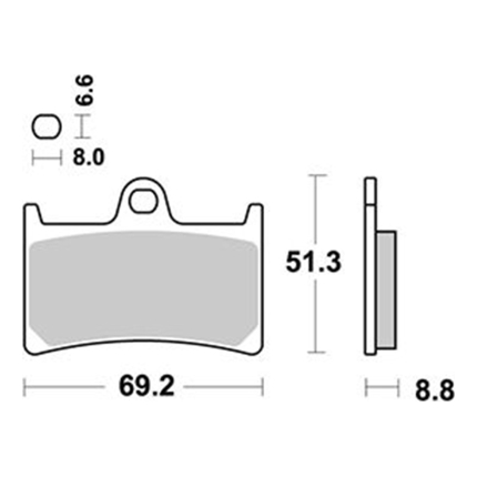 Disk pločice PERFTEC R90 S1033R ( SEMI SINTER )