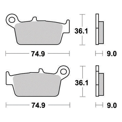 Disk pločice PERFTEC R90 S2012R ( SEMI-SINTER )