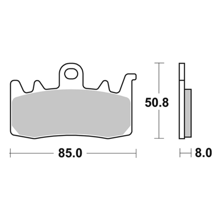 Disk pločice PERFTEC R90 S9070R ( SEMI-SINTER )