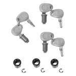 Set od 3 bravice sa ključevima sivi GIVI Z228A