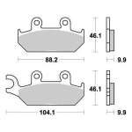 Disk pločice PERFTEC R90 S1072R ( SEMI SINTER )