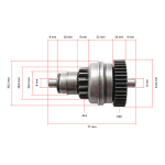 Bendiks Piaggio Vespa 125/150/180 (14/40) RMS