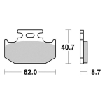 Disk pločice PERFTEC R90 S1037AR ( SEMI SINTER )