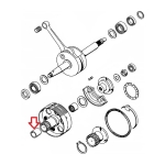 Čaura kvačila Tomos A35 A5 fi 14x16x21 mm Bronza