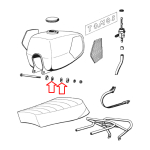 Gumica rezervoara Tomos T14 T15 set