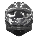Kaciga LS2 Cross MX708 FAST II GROTESK crno siva