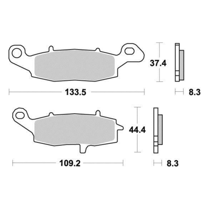 Disk pločice PERFTEC R90 S1352R ( SEMI SINTER )