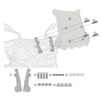 Ojačanje / nosač za vizir BMW F 750 / 800 GS (18-26) KAPPA