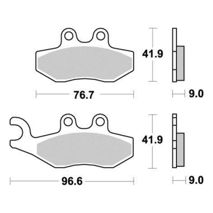 Disk pločice PERFTEC R90 S1118R ( SEMI SINTER )