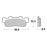Disk pločice PERFTEC R90 S2018R ( SEMI SINTER )