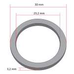 Dihtung auspuha prsten Kineski skuter GY6 50.125.150cc4T (23,2x30x3,2) China