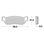 Disk pločice PERFTEC R90 S1263R ( SEMI SINTER )