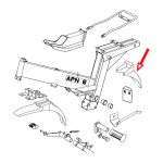 Blatobran zadnji pvc APN6 st.tip Tomos