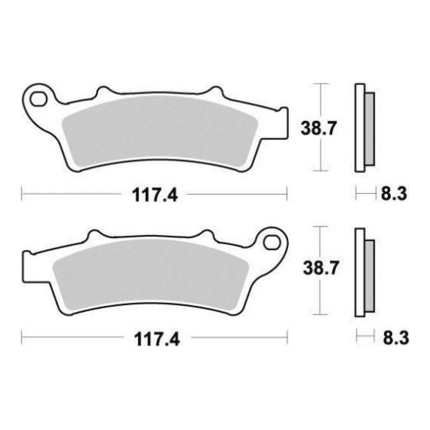 Disk pločice PERFTEC R90 S9017R ( SEMI SINTER )