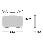 Disk pločice PERFTEC R90 S1007R ( SEMI SINTER )